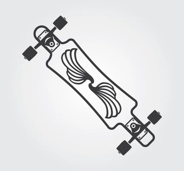 Icônes web simples : Skateboard — Image vectorielle