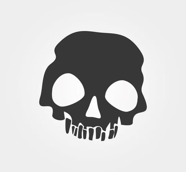 Einfache Web-Symbole: Totenkopf — Stockvektor