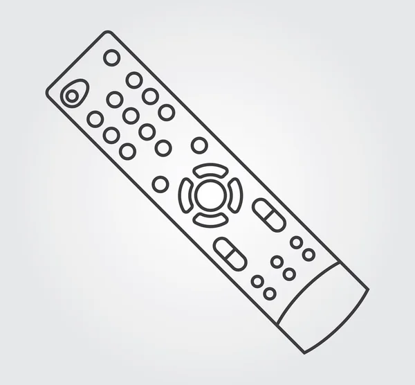 Iconos simples: TV control remoto — Vector de stock