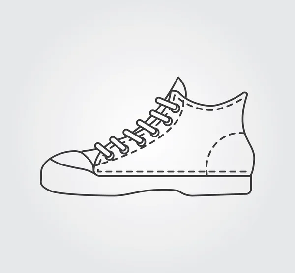 Eenvoudige pictogram: Sneakers — Stockvector