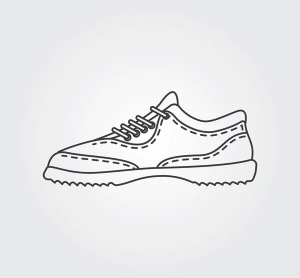 Enkel ikon: Sneakers — Stock vektor