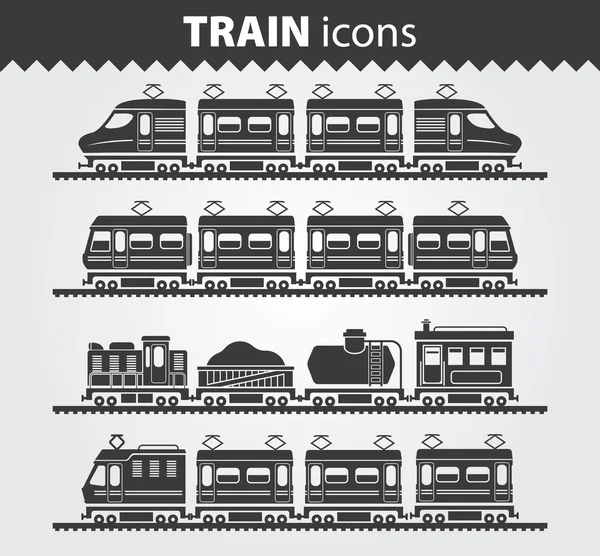 Простые веб-иконки: Поезд — стоковый вектор
