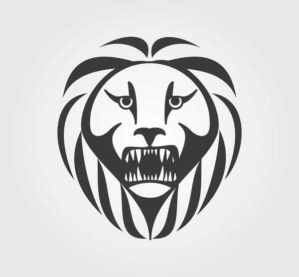 Simple Icon: Lion — Stock Vector