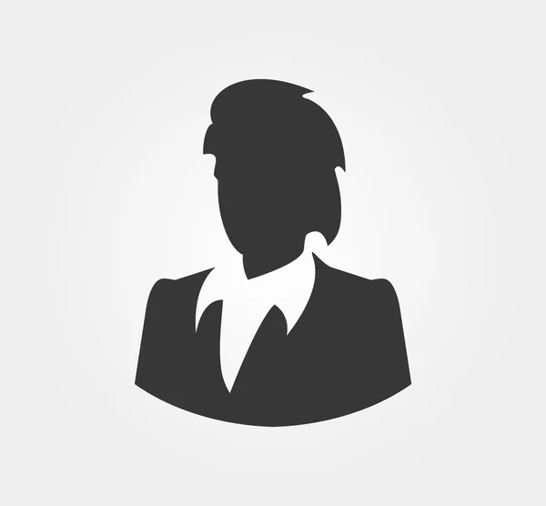 Eenvoudige pictogrammen: silhouetten van mensen uit het bedrijfsleven — Stockvector