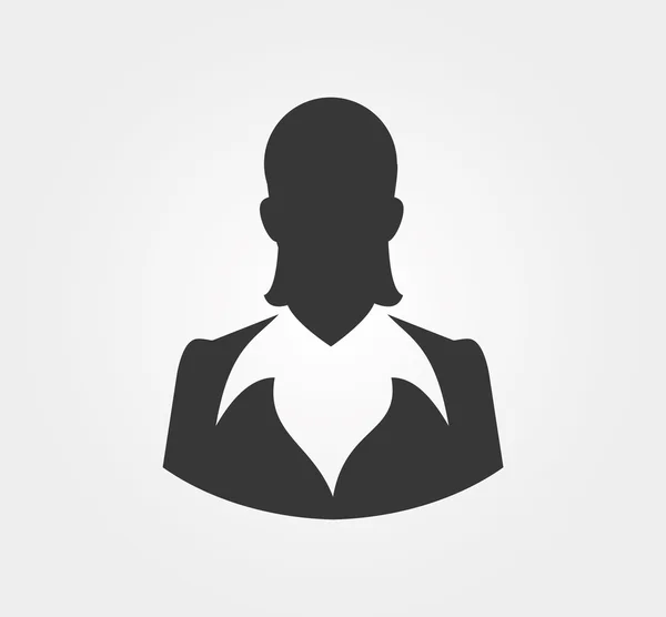 Enkla ikoner: silhuetter av affärsmän — Stock vektor