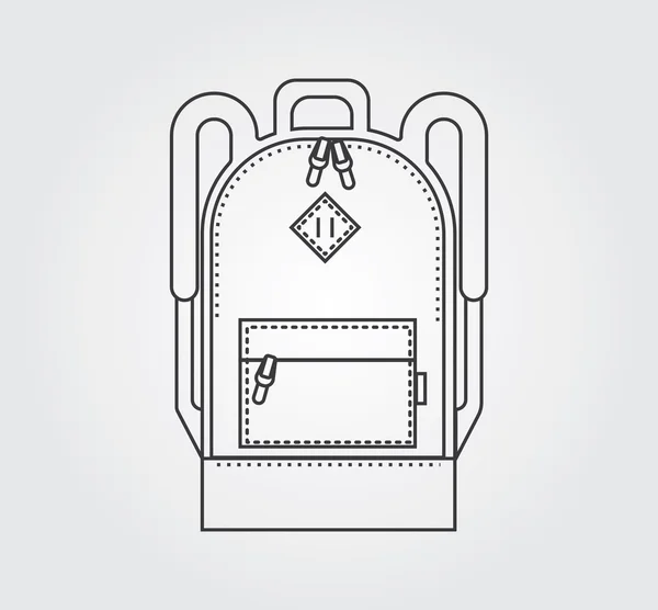Iconos simples: mochila — Vector de stock