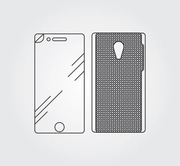 Icono simple: accesorios de teléfono — Vector de stock