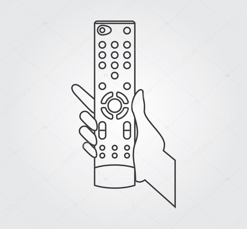 Television remote control icon outline style  stock vector 4626689   Crushpixel