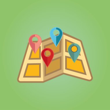 Basit simge: harita işaretçi