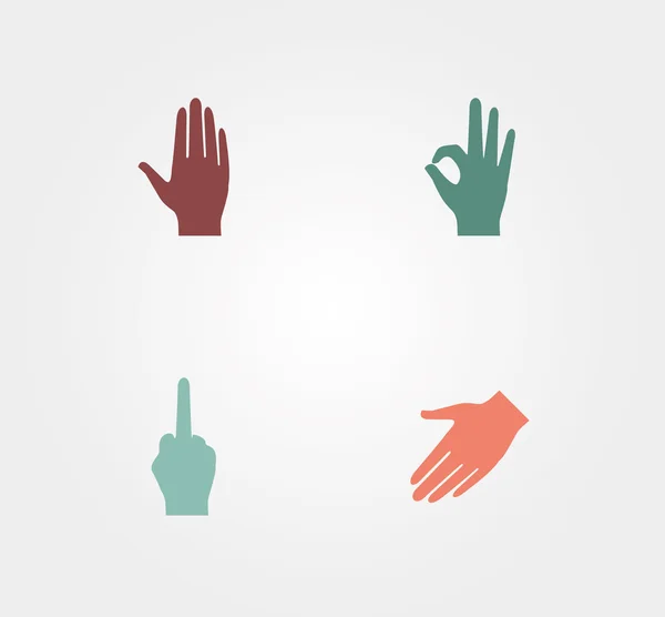 Простая икона: рука — стоковый вектор