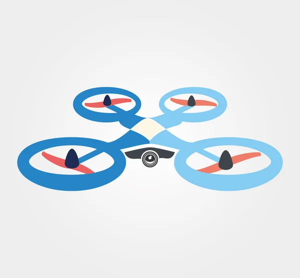 Simple icon: quadrocopter — Stock Vector
