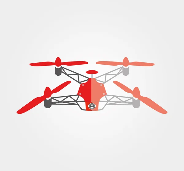 Einfaches Symbol: Quadrocopter — Stockvektor