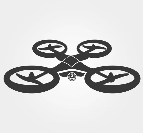 Icono simple: quadrocopter — Vector de stock
