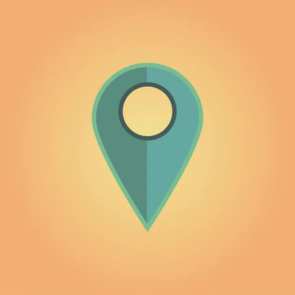 간단한 아이콘: 지도 포인터 — 스톡 벡터