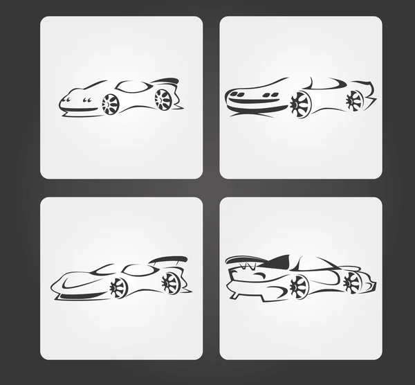 简单的图标: 汽车造型设计 — 图库矢量图片