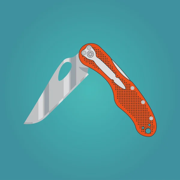 Vector clip art: Partes del cuchillo — Archivo Imágenes Vectoriales