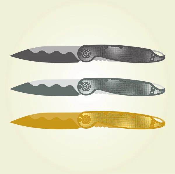 Vektor Klipart: nůž díly — Stockový vektor