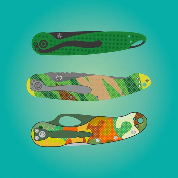 Clip art vectoriel : Pièces de couteau — Image vectorielle