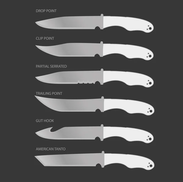 Vektor Klipart: nůž díly — Stockový vektor