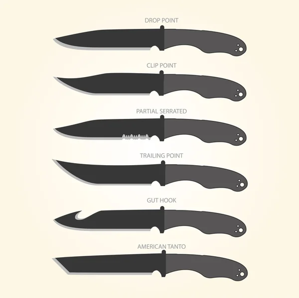 Vektör küçük resim: bıçak parçaları — Stok Vektör