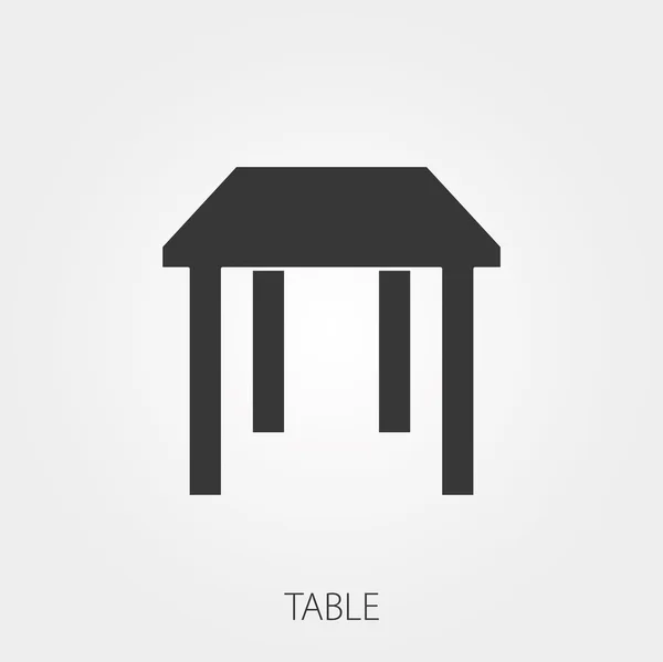 간단한 가구 웹 아이콘: 테이블 — 스톡 벡터