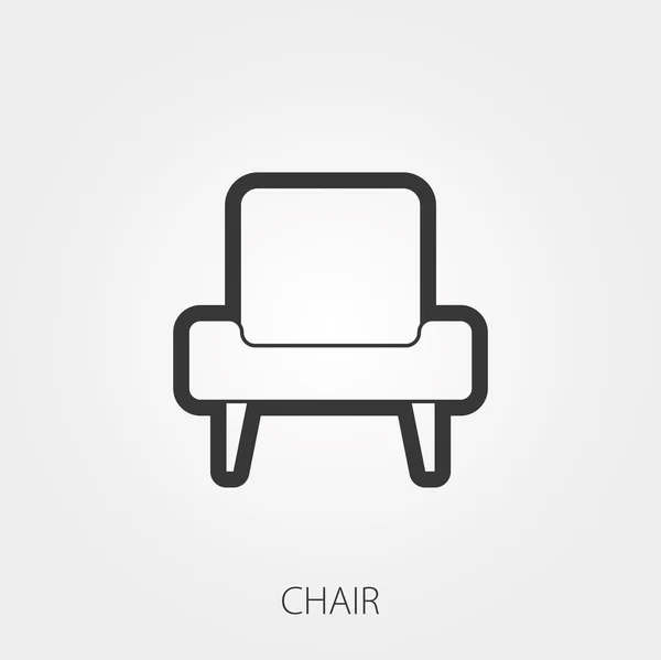 Iconos simples de la tela del hogar: Muebles tapizados — Vector de stock