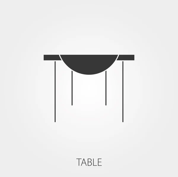 Iconos simples del Web del hogar: Tabla — Vector de stock