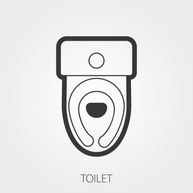 Simple Household Web Icons: Toilet clipart
