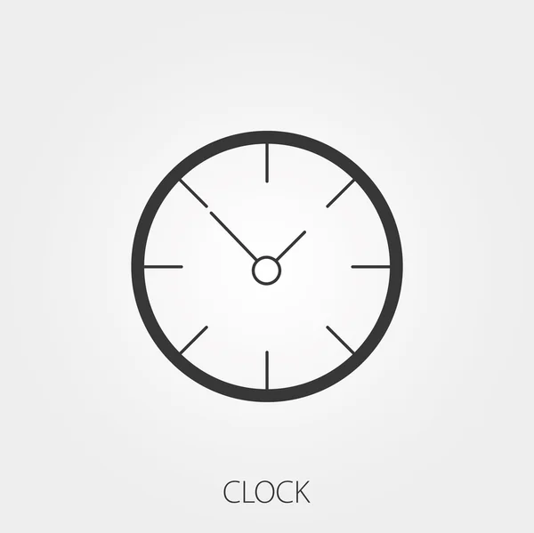 Einfache Web-Symbole für den Haushalt: Uhr — Stockvektor