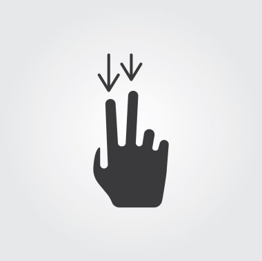 Basit Web simgesi: El dokunmatik