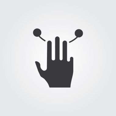 Basit Web simgesi: El dokunmatik