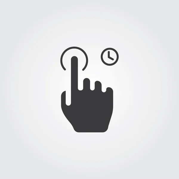 Icono Web simple: Hand Touch — Archivo Imágenes Vectoriales