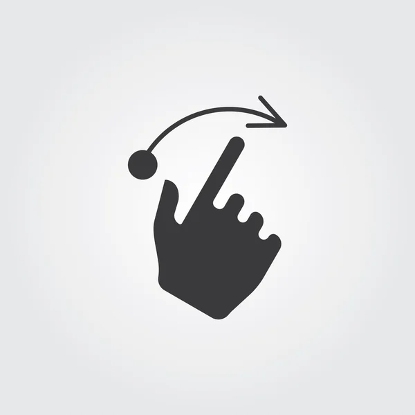 Eenvoudige Web Icons Set: Hand Touch — Stockvector