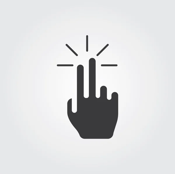 Conjunto de iconos web simples: Hand Touch — Vector de stock