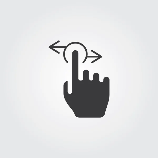 Conjunto de iconos web simples: Hand Touch — Vector de stock