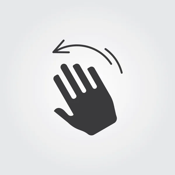 Einfache Web-Icons Set: Hand berühren — Stockvektor