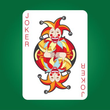 Tek Kişilik iskambil vektör: Joker