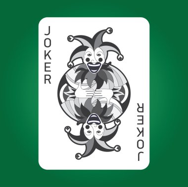 Tek Kişilik iskambil vektör: Joker