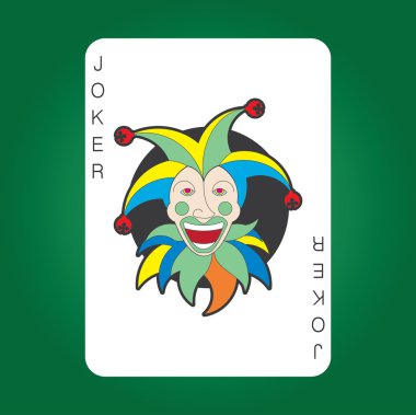 Tek Kişilik iskambil vektör: Joker