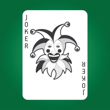 Tek Kişilik iskambil vektör: Joker