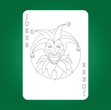 Tek Kişilik iskambil vektör: Joker