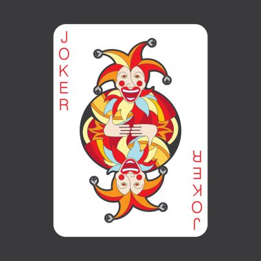 Tek Kişilik iskambil vektör: Joker