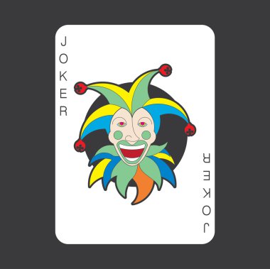 Tek Kişilik iskambil vektör: Joker