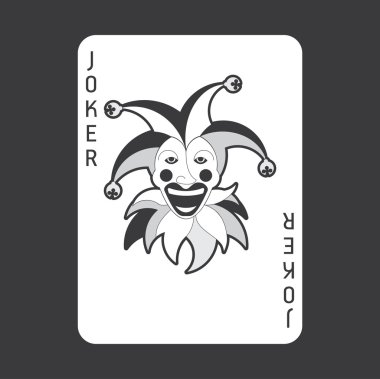 Tek Kişilik iskambil vektör: Joker