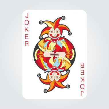 Tek Kişilik iskambil vektör: Joker