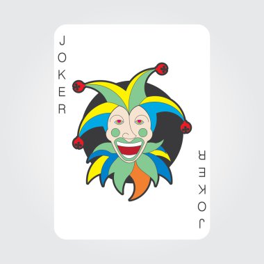 Tek Kişilik iskambil vektör: Joker