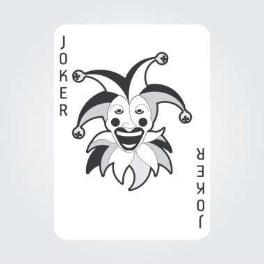 Tek Kişilik iskambil vektör: Joker