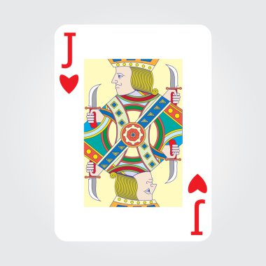 Tek Kişilik iskambil vektör: Jack Kalpler