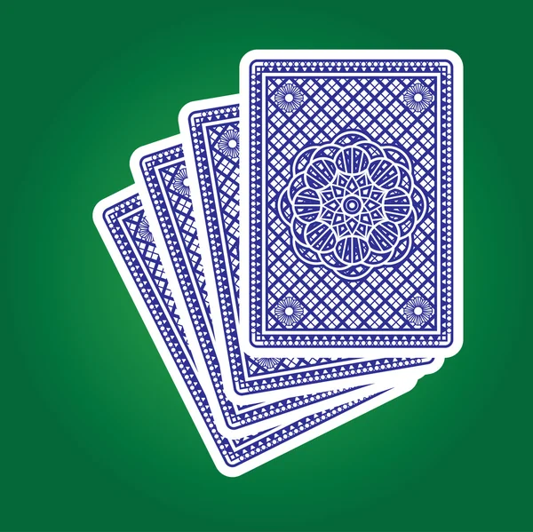 Jogar cartas de volta —  Vetores de Stock