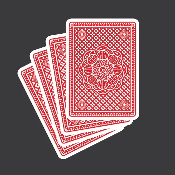 Spelkort tillbaka — Stock vektor